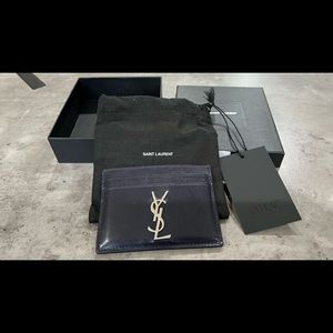 Saint Laurent monogrammed card holder